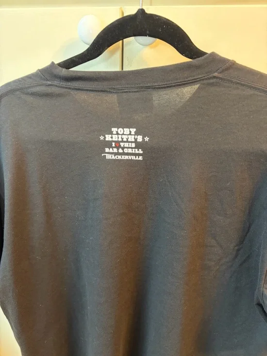 Toby Keith's Black Short Sleeve Graphic Tee with Orange Accent - Picture 4 of 5